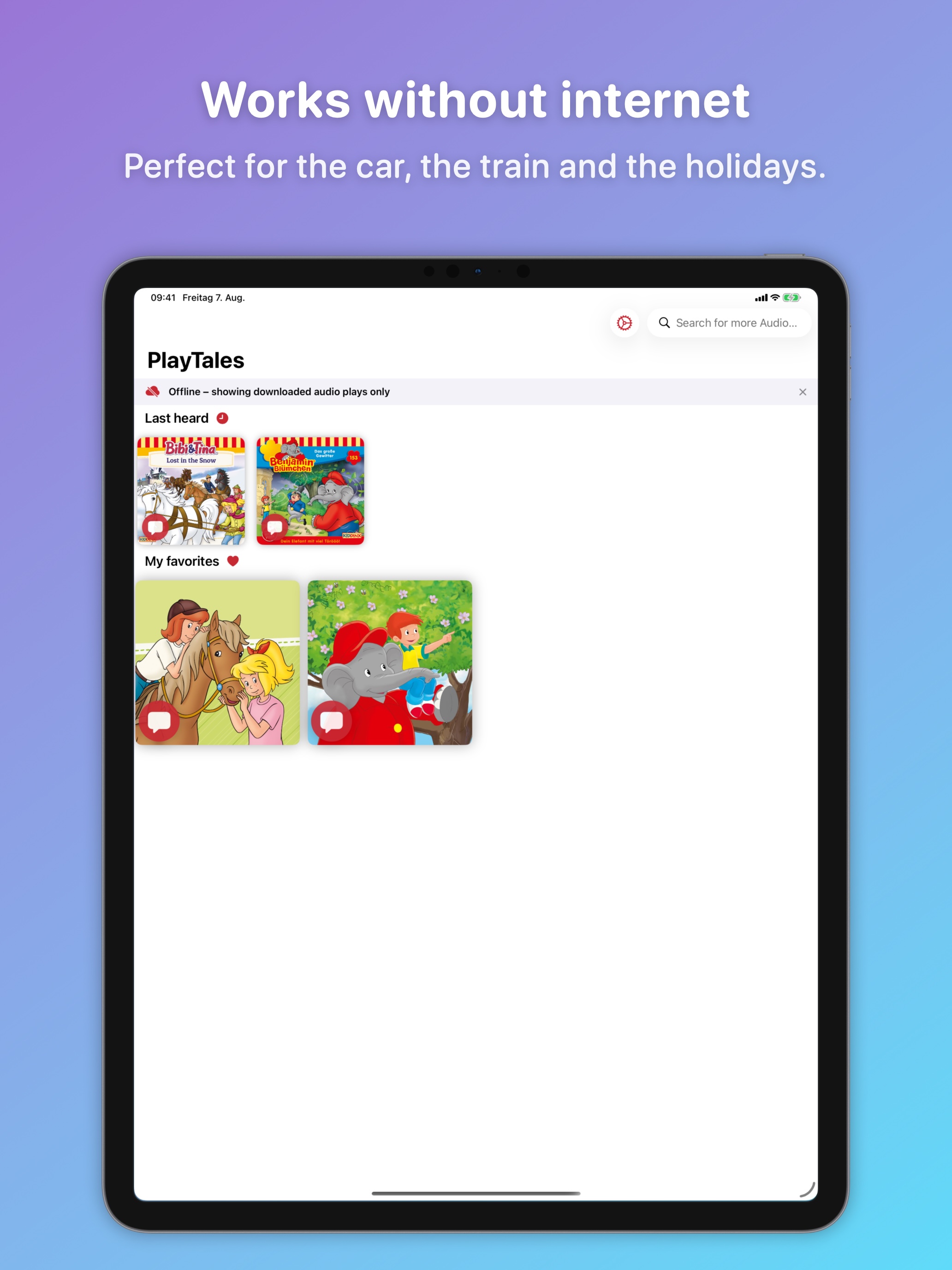 Listening offline on iPad
