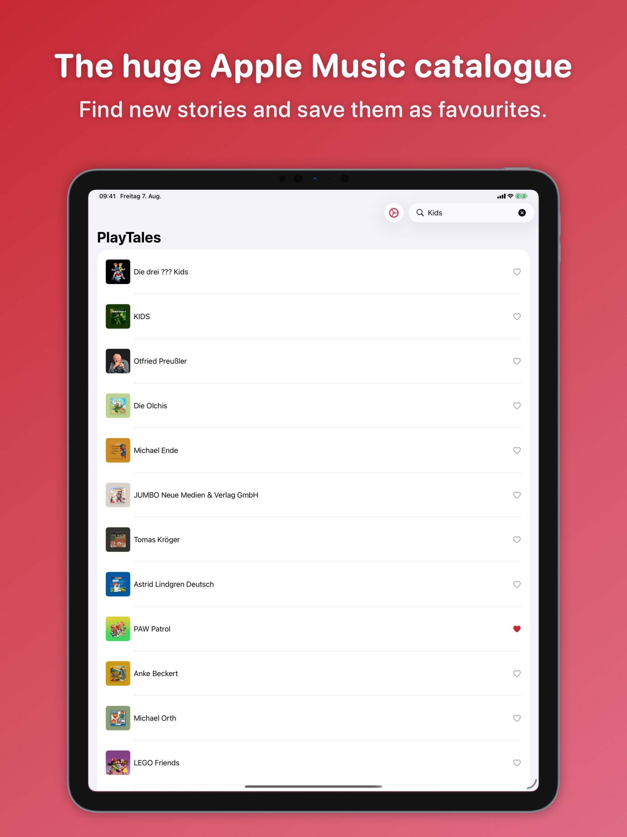 Searching the Apple Music catalogue on iPad
